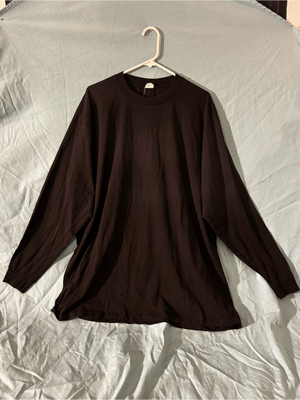 Pro Club Comfort black long sleeve t-shirt, blank, crewneck, 3XL